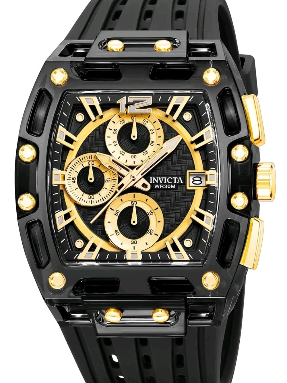 Invicta Black and Gold Men’s Chronograph Sport Watch 42mm